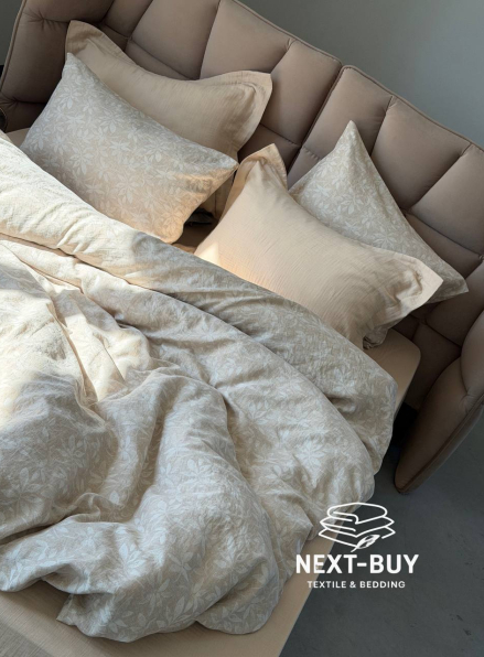 Постільна білизна муслин з жакардовим плетінням Saheser MODEL REBEL Aline Євро | Туреччина