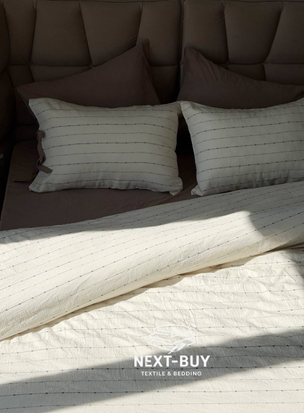 Постільна білизна POEM MINK Natural Cotton Series з вареної бавовни, євро комплект 200×220