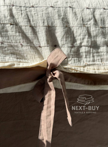 Постільна білизна POEM MINK Natural Cotton Series з вареної бавовни, євро комплект 200×220