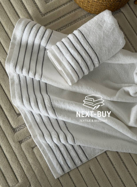 Набір махрових рушників 2шт Gray Line 50*90 см, 70*140 см Туреччина