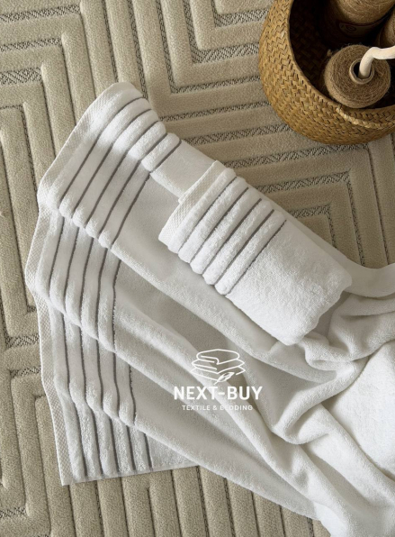 Набір махрових рушників 2шт Gray Line 50*90 см, 70*140 см Туреччина