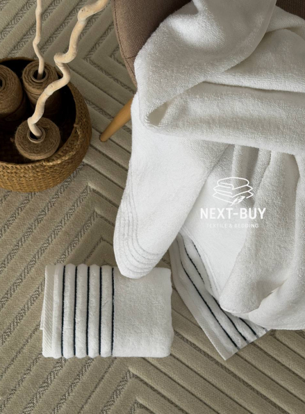 Набір махрових рушників Dark Blue Line 2 шт: 50×90, 70×140, Туреччина