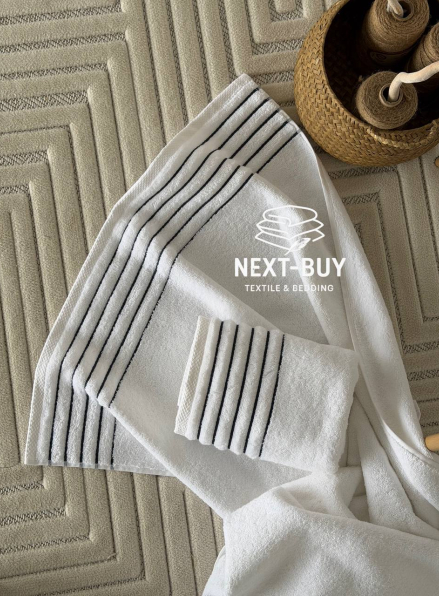 Набір махрових рушників Dark Blue Line 2 шт: 50×90, 70×140, Туреччина