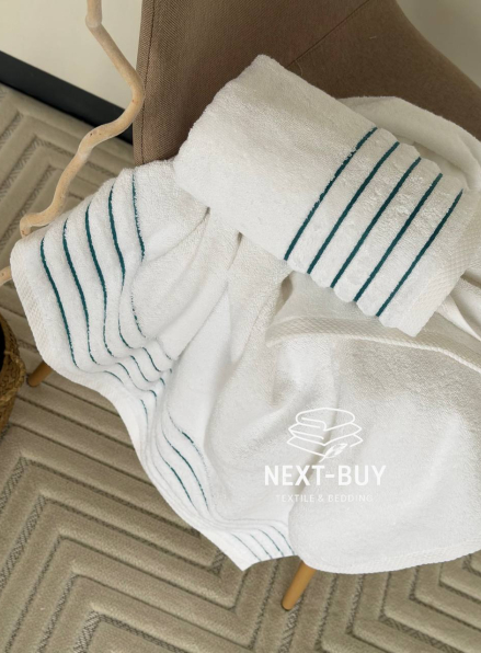 Набір махрових рушників Emerald Line 2 шт: 50×90, 70×140, Туреччина Туреччина