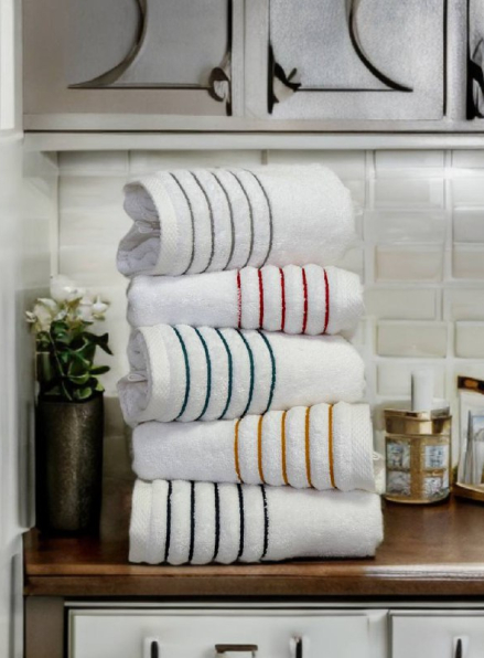 Набір кухонних махрових рушників Line 30×50 см, 5шт Туреччина