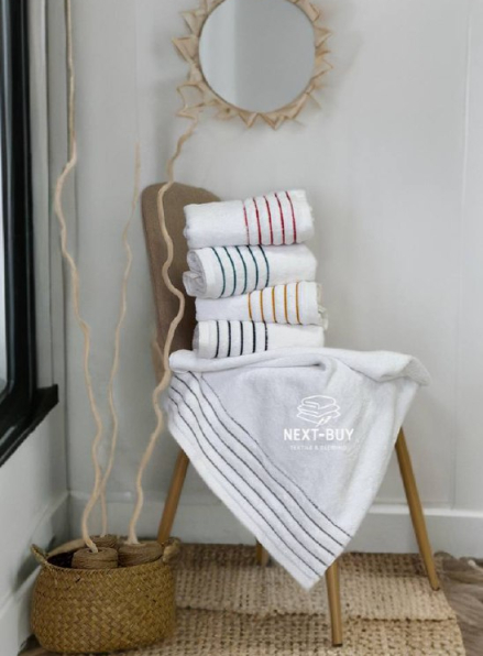 Набір кухонних махрових рушників Line 30×50 см, 5шт Туреччина