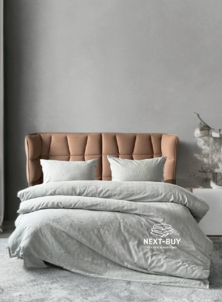 Постільна білизна Saheser Salve Mint євро 200х220 jacquard