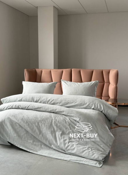 Постільна білизна Saheser Salve Mint євро 200х220 jacquard