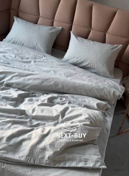 Постільна білизна Saheser Salve Mint євро 200х220 jacquard