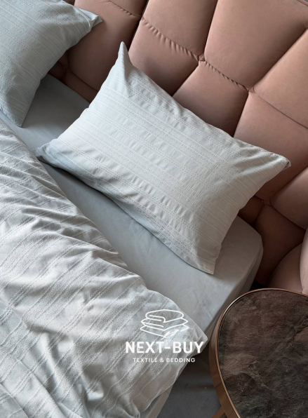 Постільна білизна Saheser Salve Mint євро 200х220 jacquard