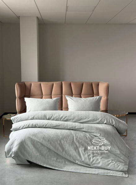 Постільна білизна Saheser Salve Mint євро 200х220 jacquard