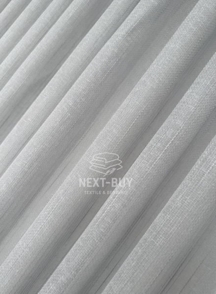 Тюль сірий льон однотоний Linen Grey Breeze Туреччина