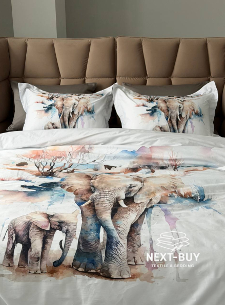 Постільна білизна First choice Safari 3D Satin евро 200х220