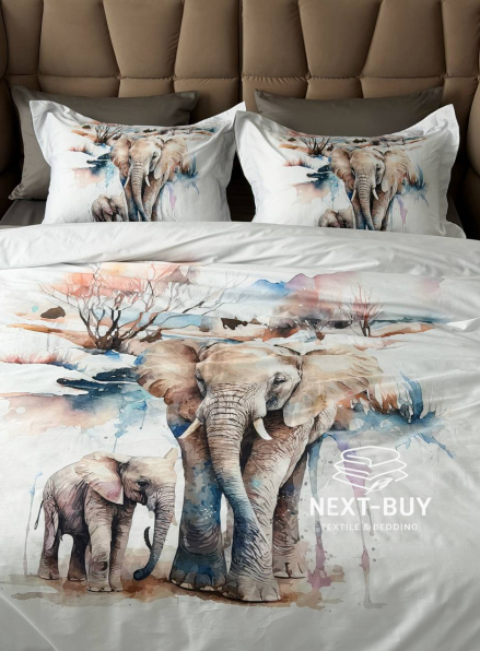 Постільна білизна First choice Safari 3D Satin евро 200х220