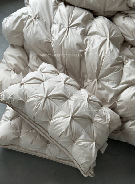 Private lux антиалергенна ковдра-покривало 230×250 2 структуровані наволочки 50х70