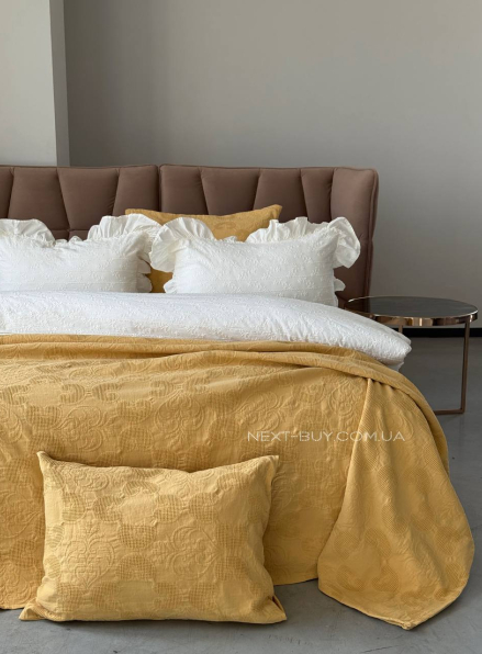 Жакардове покривало з наволочками Saheser Italo sari євро Туреччина