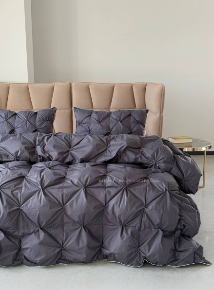 Private lux антиалергенна ковдра-покривало 230×250 2 структуровані наволочки 50х70