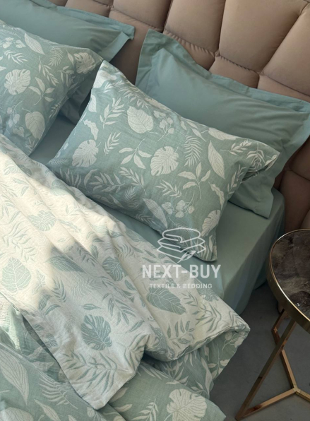 Постільна білизна Muslin Lusso Yesil (Євро, Туреччина)