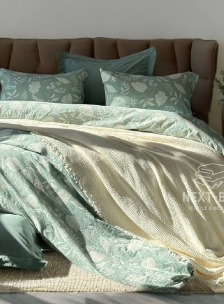 Постільна білизна Muslin Lusso Yesil (Євро, Туреччина)