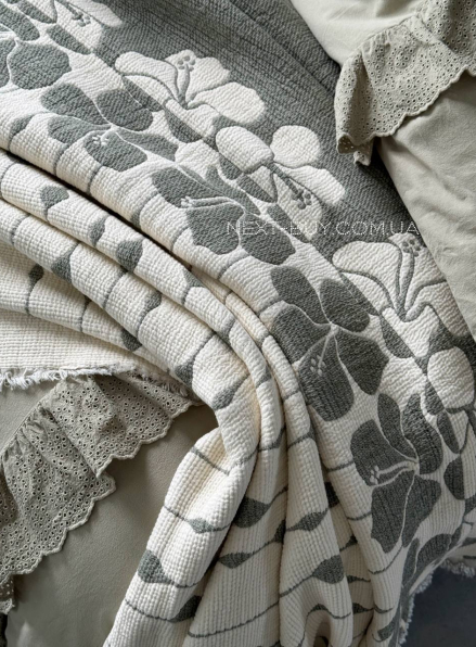 Муслінове покривало з наволочками Saheser Sole Haki євро Туреччина