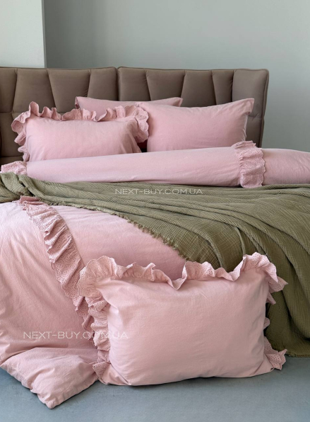 Постільна білизна Romantica rose євро 200х220 jacquard