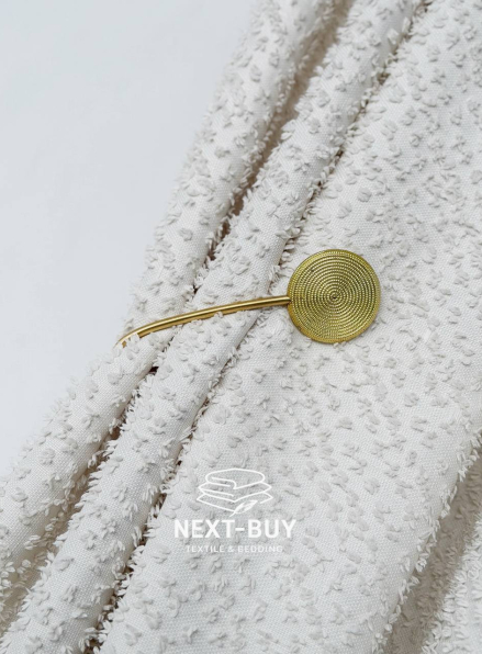 Магніт підхоплювач для штор круглий, золотистий Туреччина