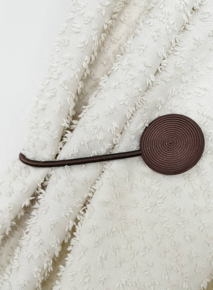 Магнітний підхват для штор круглий, шоколадний, Туреччина