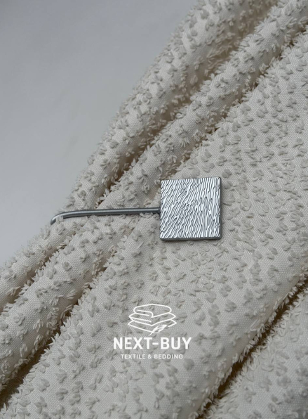 Магніт підхоплювач для штор квадратний, сріблястий Туреччина