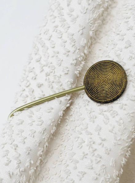 Магніт Золотий металевий підхват для штор Туреччина