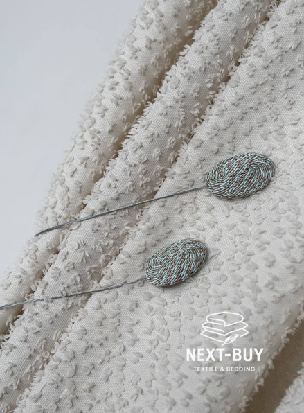 Магнітний підхват для штор карамельно-бірюзовий Туречинна