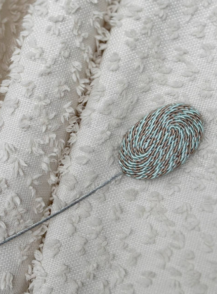 Магнітний підхват для штор карамельно-бірюзовий Туречинна