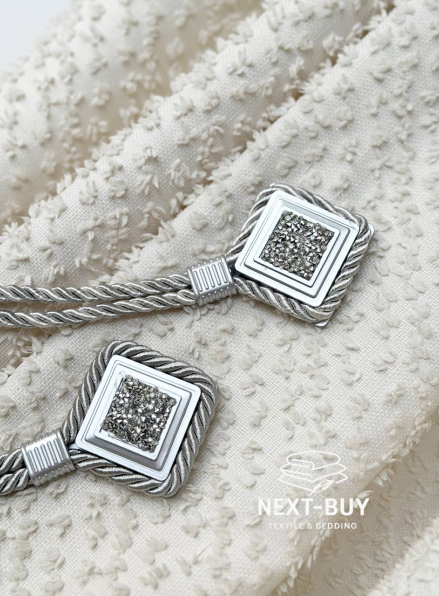 Магнітний підхват для штор срібний Туречинна