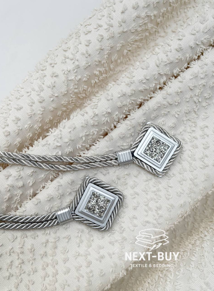 Магнітний підхват для штор срібний Туречинна