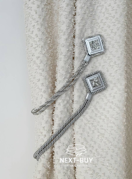 Магнітний підхват для штор срібний Туречинна