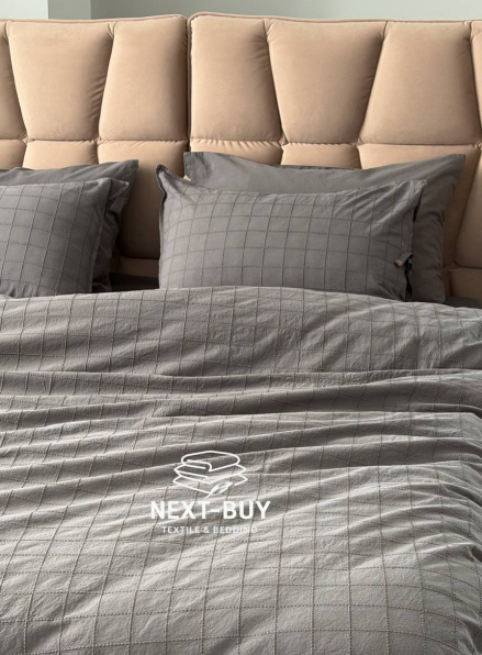 Премиальный комплект постельного белья PASIONI Rocco Antrasit