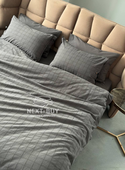 Премиальный комплект постельного белья PASIONI Rocco Antrasit