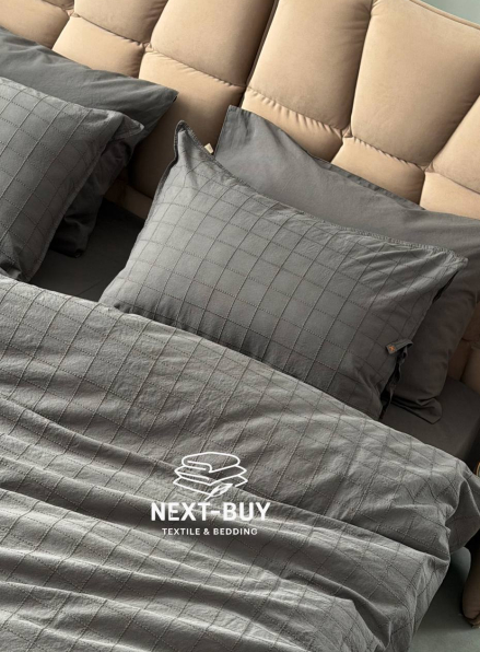 Премиальный комплект постельного белья PASIONI Rocco Antrasit