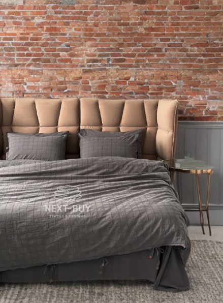 Премиальный комплект постельного белья PASIONI Rocco Antrasit