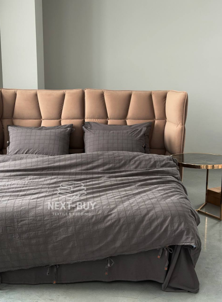 Премиальный комплект постельного белья PASIONI Rocco Antrasit