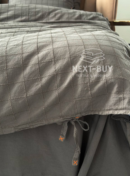 Премиальный комплект постельного белья PASIONI Rocco Antrasit