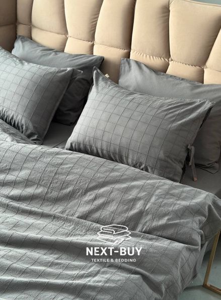 Премиальный комплект постельного белья PASIONI Rocco Antrasit