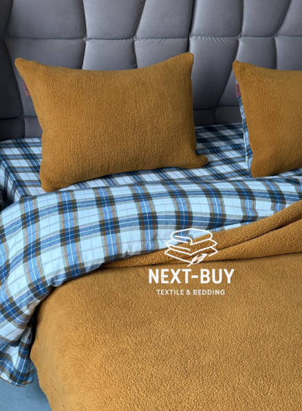 Зимовий комплект постільної білизни двосторонній Cozy Zerdecal євро Туреччина