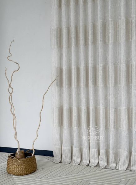 Фактурна тюль-штора Milano Harmony Beige Італія