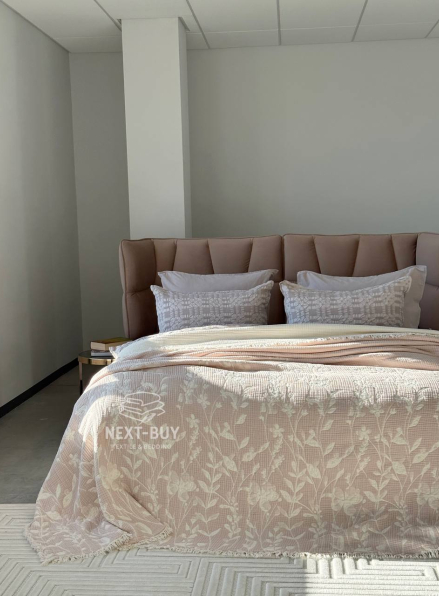 Муслиновое покрывало Misty Garden Pudra евро Турция