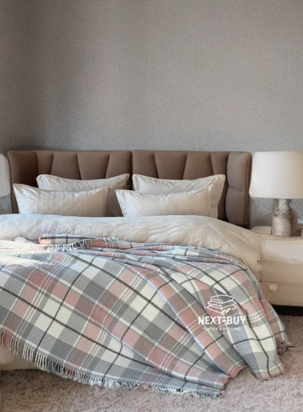 Плед в клетку Aksu Cozy Life Inka Gulkursu