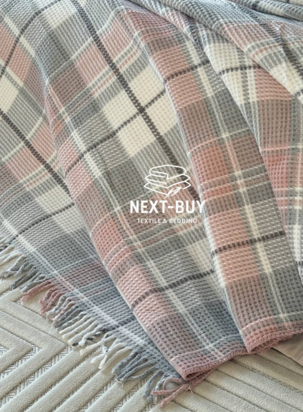 Плед в клетку Aksu Cozy Life Inka Gulkursu