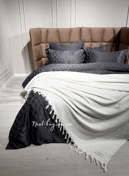 Maison D'or Paris My Favorite плед з бахромою кремовий 220х240