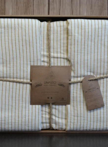 Постільна білизна Melodi hardal 200x220 з вареної бавовни