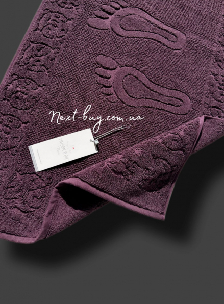 Натуральный коврик-полотенце для ног Maison D'or Steps фиолетовый