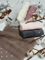 Комплект полотенец Cestepe "Shek" Vip cotton-хлопок  6шт 30х50 Tурция — изображение 3